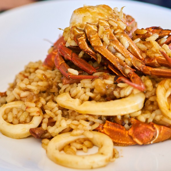 Paella de bogavante Casa Angel
